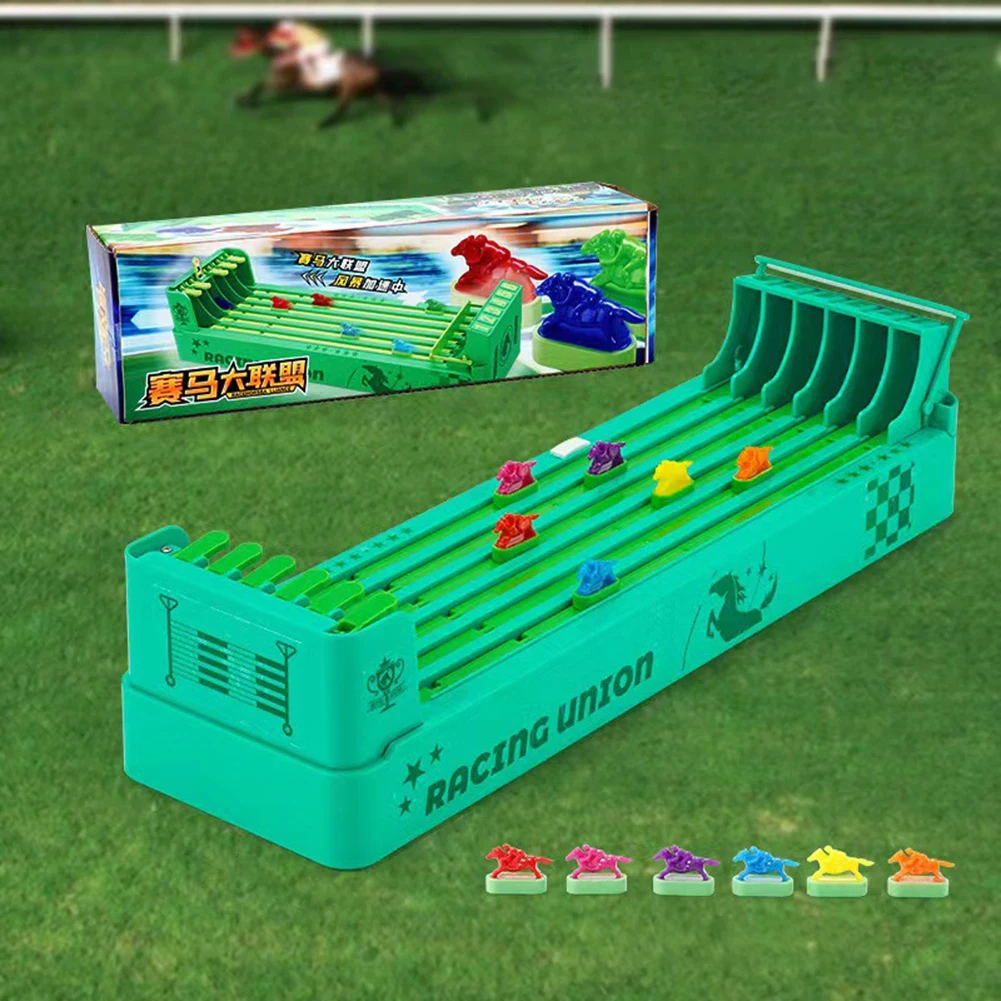Tischspiele-Set, elektronisches Pferderennen-Brettspiel, Pferderennen-Maschinen-Set für