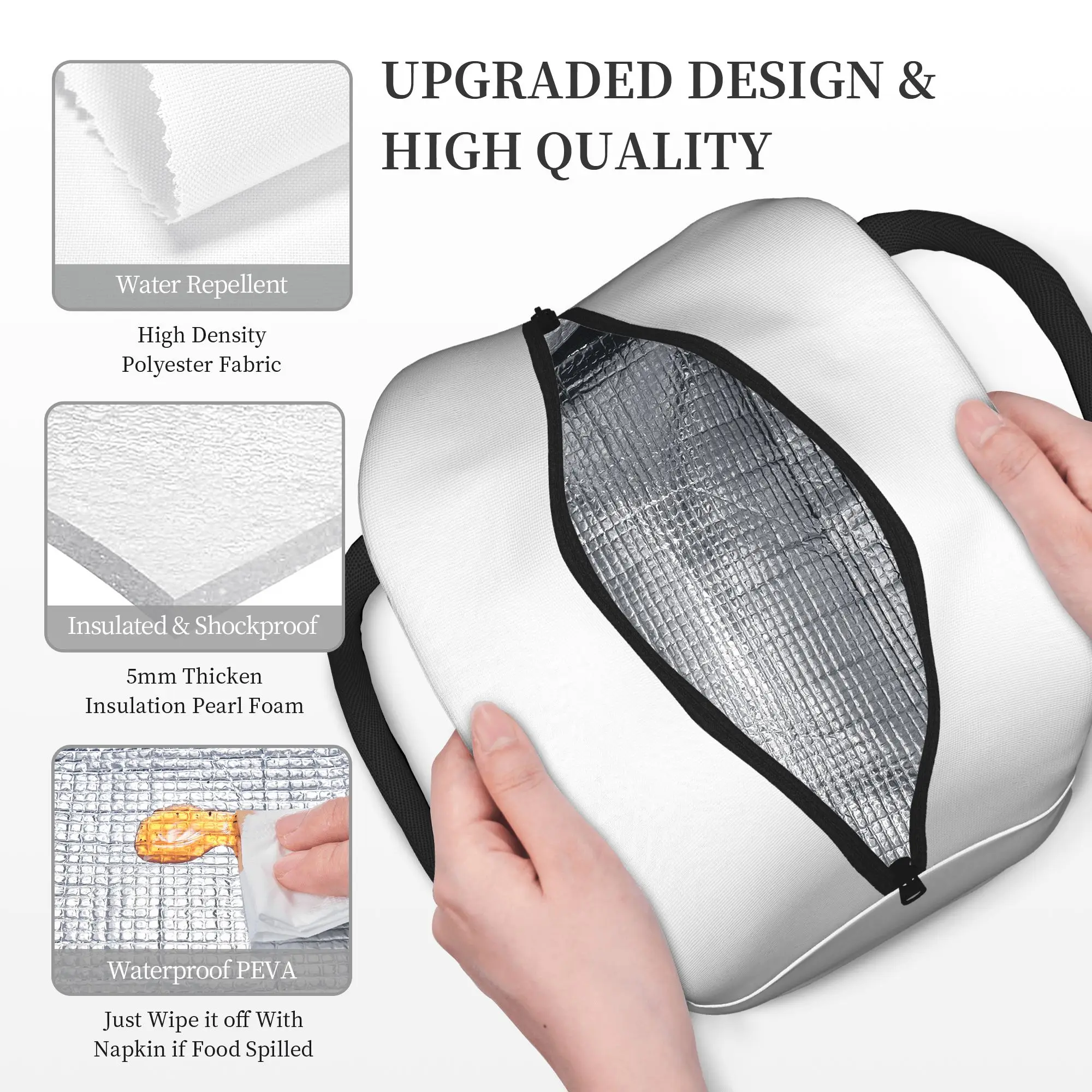Ultramans Z Original Form Chibi Style Kawaii Insulated Lunch Bag Large Reusable Thermal Bag Lunch Box Tote Bento Pouch view 4