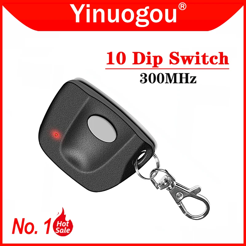 

10 Dip Switch 300MHz Linear Multi Code MCS308911 3089 3060 3070 4120 Garage Door Remote Control Replacement Gate Control Opener