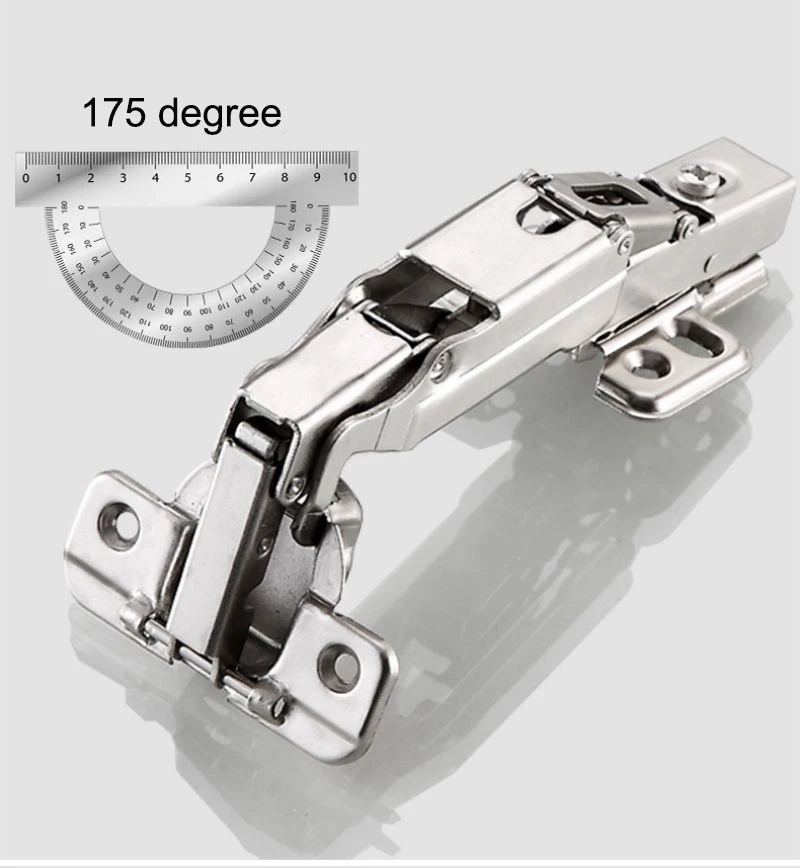 175 Degree Hinge Cabinet Hinge Thickened Frameless Soft Close Furniture Hinges 2pieces Furniture Hardware Easy to Install