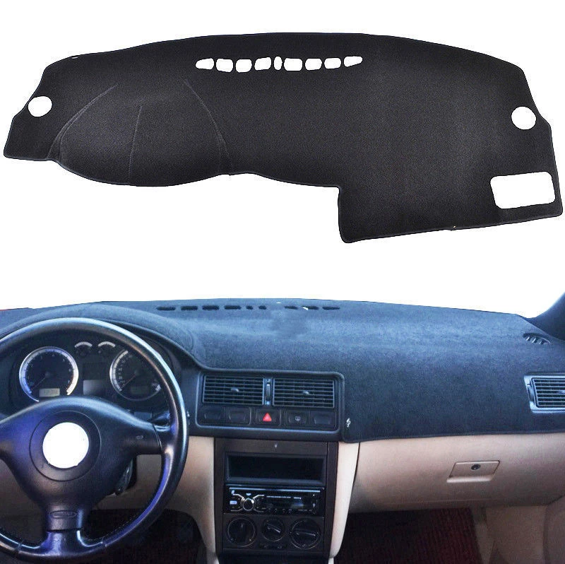 Front Dashboard Cover Dashmat Center Dash Board Heat Proof Mat Sun Shade Carpet Pad Strip For Volkswagen VW Golf 4 MK4 1997-2003