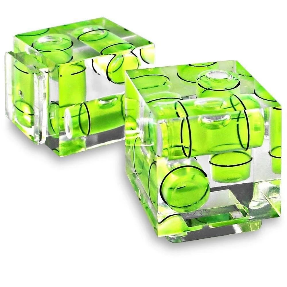2x Triple 3 Axis Hot Shoe Bubble Spirit Level for Canon Nikon Pentax DSLR Camera
