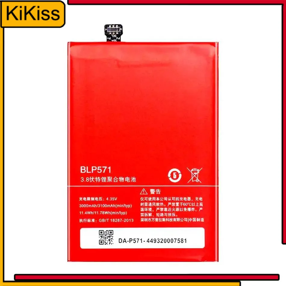 

BLP571 Mobile Phone Battery 3100Mah For Oneplus 1 A0001 Reliable Replacement Lightweight