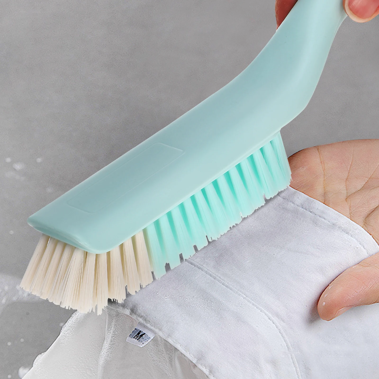 

1 set Laundry Shoe Scrub Clothes Cleaning Long Handle Shoe Brush For Stains Sneakers Carpet Household Scrubbing Brush Extended