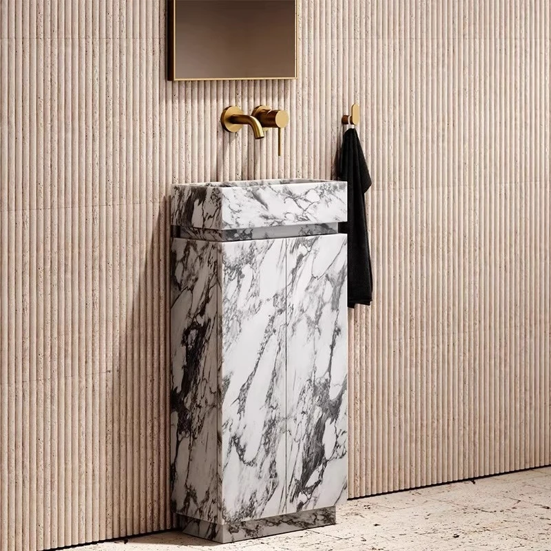 Natural marble column basin Household column basin Wash basin