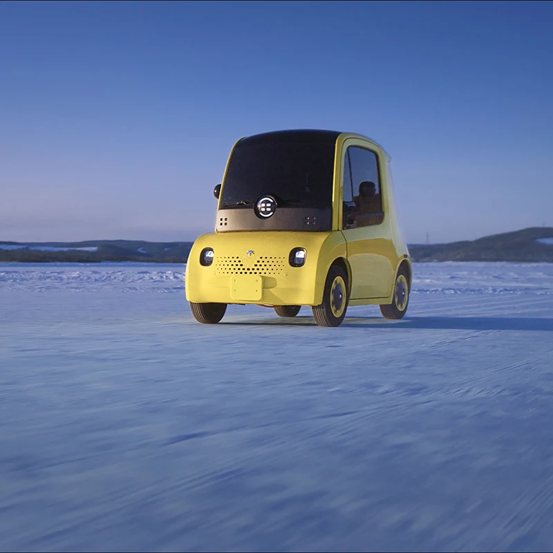 AstraUX mini electric car, futuristic smart urban vehicle