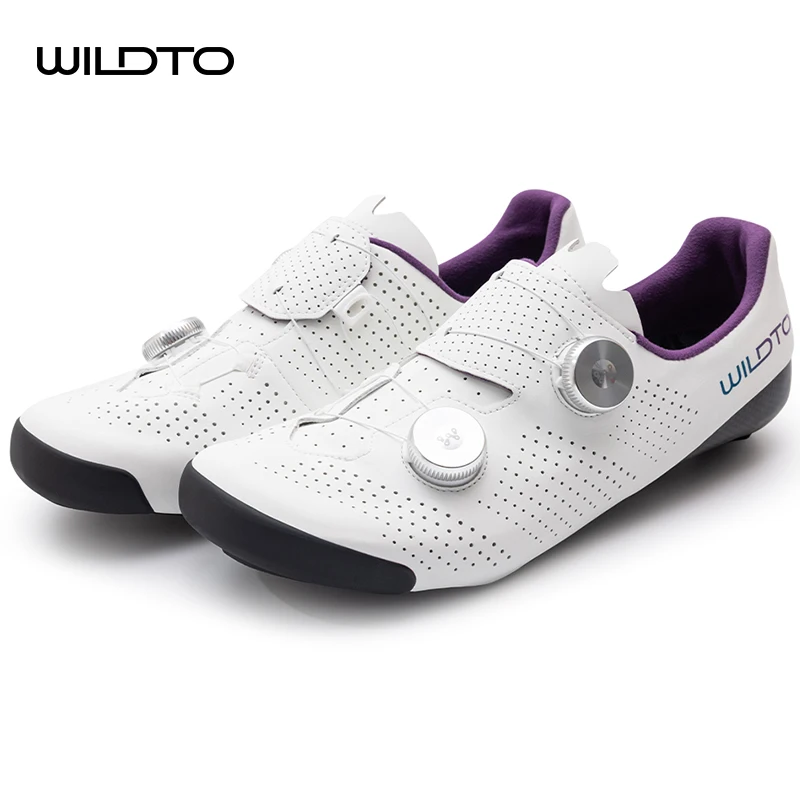 WILDTO Carbon Fiber Sole Cycling Shoes Hardness10 Wear Resistant Road Riding Sneakers Mens Thermoplastic Adjustable Bicyle Shoes image 3
