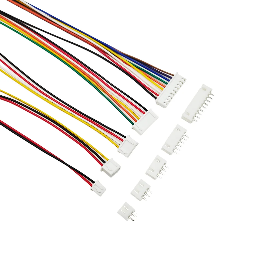 5Sets JST XH2.54 2/3/4/5/6/7/8/9/10/12 Pin Cable Wire Connector XH 2.54mm Male Female Plug Socket Length 10cm/20cm Wire 26AWG