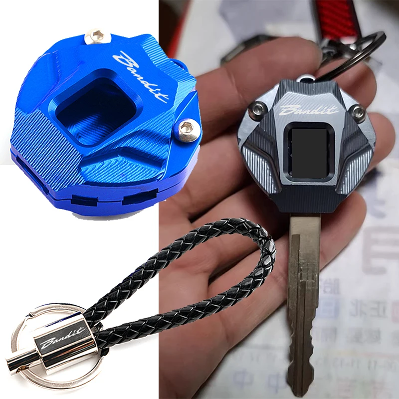 Funda para llavero de motocicleta, carcasa y llavero para SUZUKI GSF 600 600S 650 650S 650N 1200 1250 Bandit 650S, accesorios