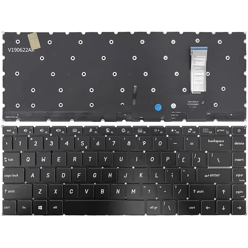 

YY+New For MSI Creator Z16 Z16-A11U MS-1571 A11UE A11UET US Keyboard white Backlit