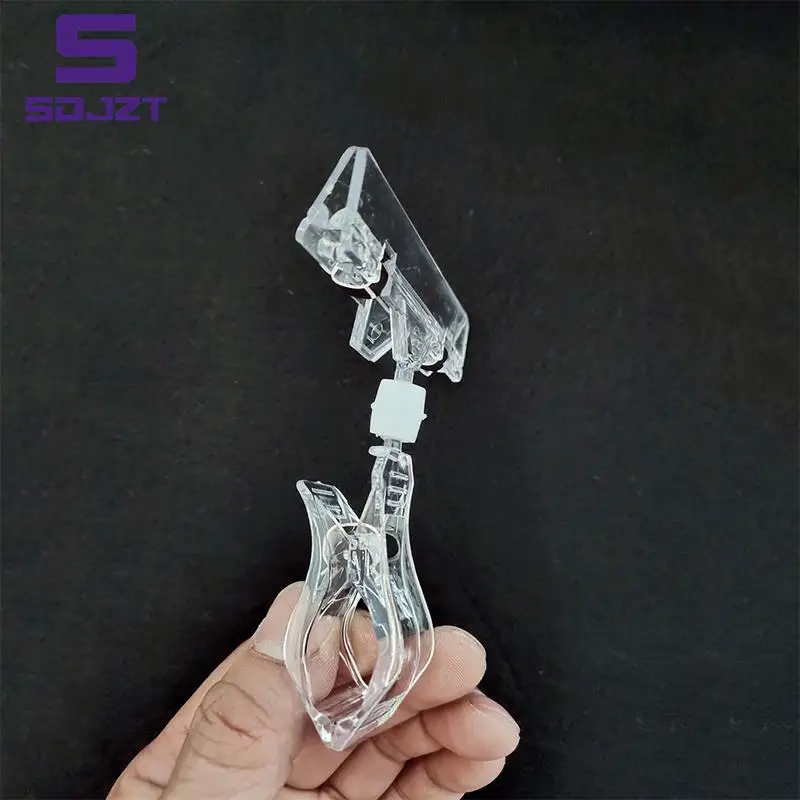 6pcs Sign Price Holder Advertising Display Nick Paper Clips Custom Name Portal Board Label Price Card Tag Stand Stationery