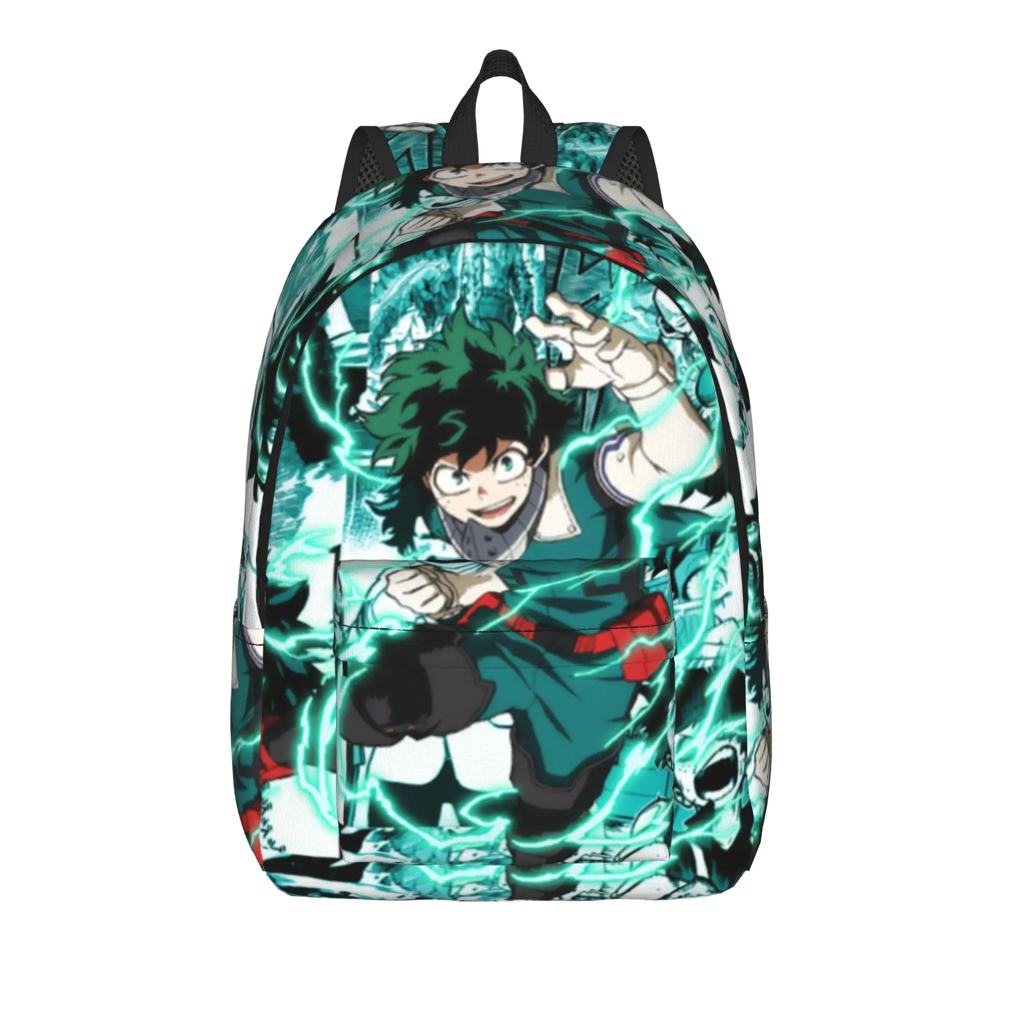 

Izuku Midoriya Manga Classical Backpack Durable High School Work Academy Anime Daypack for Men Women Laptop Shoulder Bag