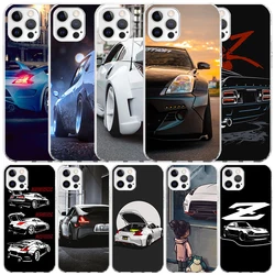 JDM Sport Car 350Z 370Z 240Z Phone Case For IPhone 16 17 17E 16E 15 14 Plus 13 Mini 12 11 Pro Max 7 8 + SE 2020 Air Soft TPU Cov