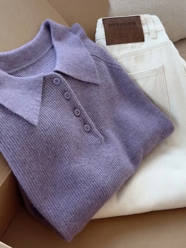 

Ele Soft Lazy Ne Knitwear Autumn Winter New Sle plus Size Faionable Versatile Age-Defng Top for plus Size Women