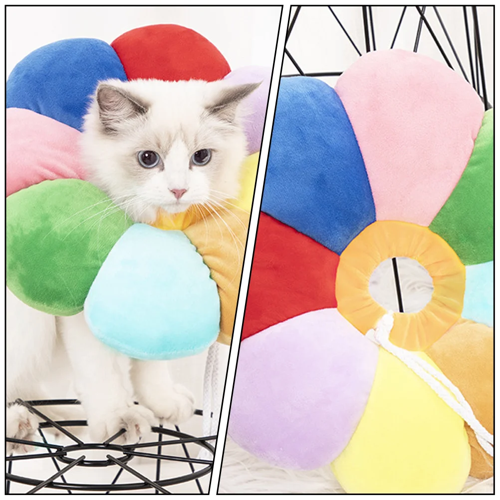 

Anti-bite and Licking Collar Wound Recovery Cat Pet Adjustable Skin Problem for Cats Kitten Neck Cone Pp Cotton Sterilization
