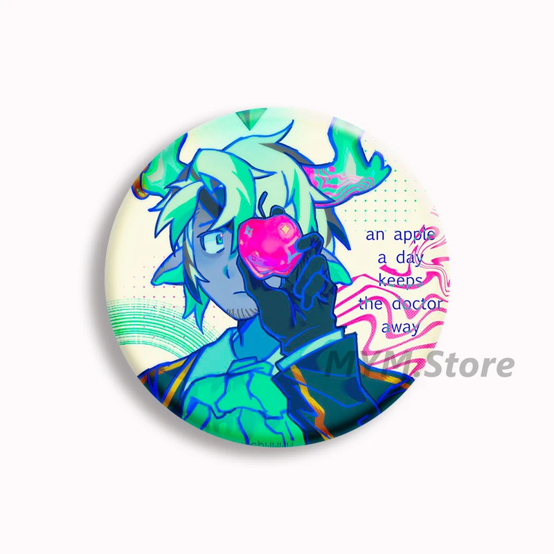 Hot Game Cartoon Phighting Soft Button Pin Medkit Rocket Anime Brooches Badge Bag Decor Accessories Fans Collect Gifts