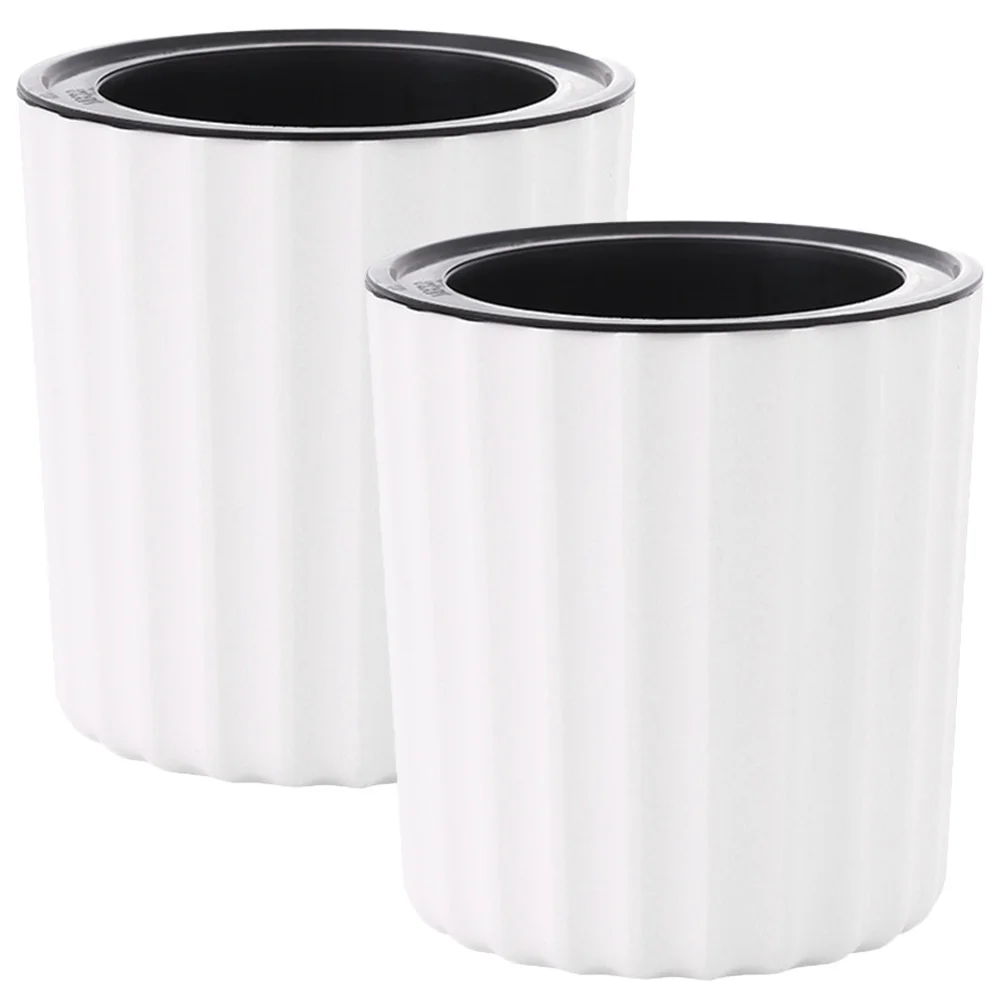 2개 세트 자동 급수 화분 플라스틱 바이올렛 화분 내구성 파손 방지 식물용 자동 급수 화분 가정용 화분