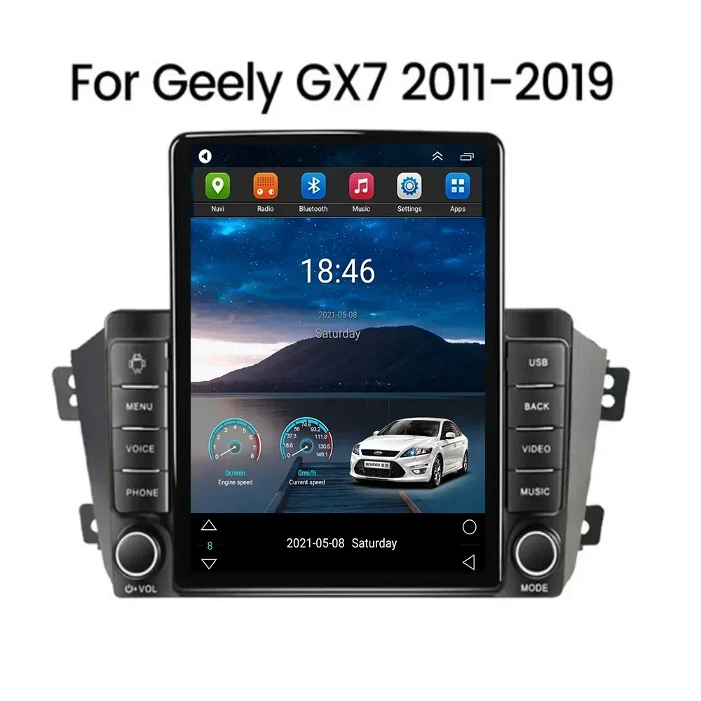 5G LTE Tesla Style 8 Core Car Android Multimedia Navigation Player Radio GPS Stereo For Geely Emgrand X7 GX7 EX7 2011-2050 Camer