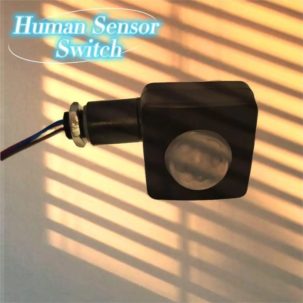 Mini Trumpet Human Body Infrared Sensor Switch AC110-220V PIR Motion Sensor Detector Waterproof Outdoor Opening 12MM 10MM 