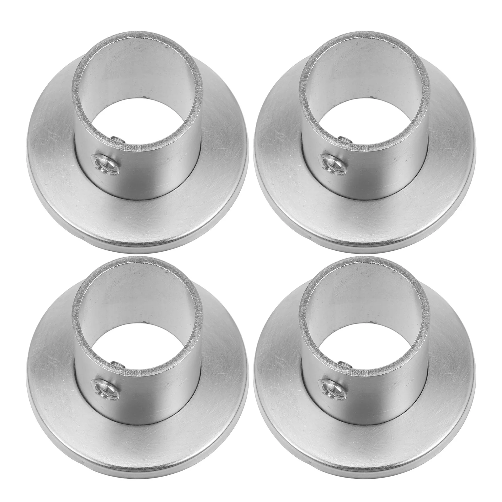 

4Pcs Shower Curtain Rod Brackets Stainless Steel Closet Rod Holder Suitable for Bathroom Window Wardrobe