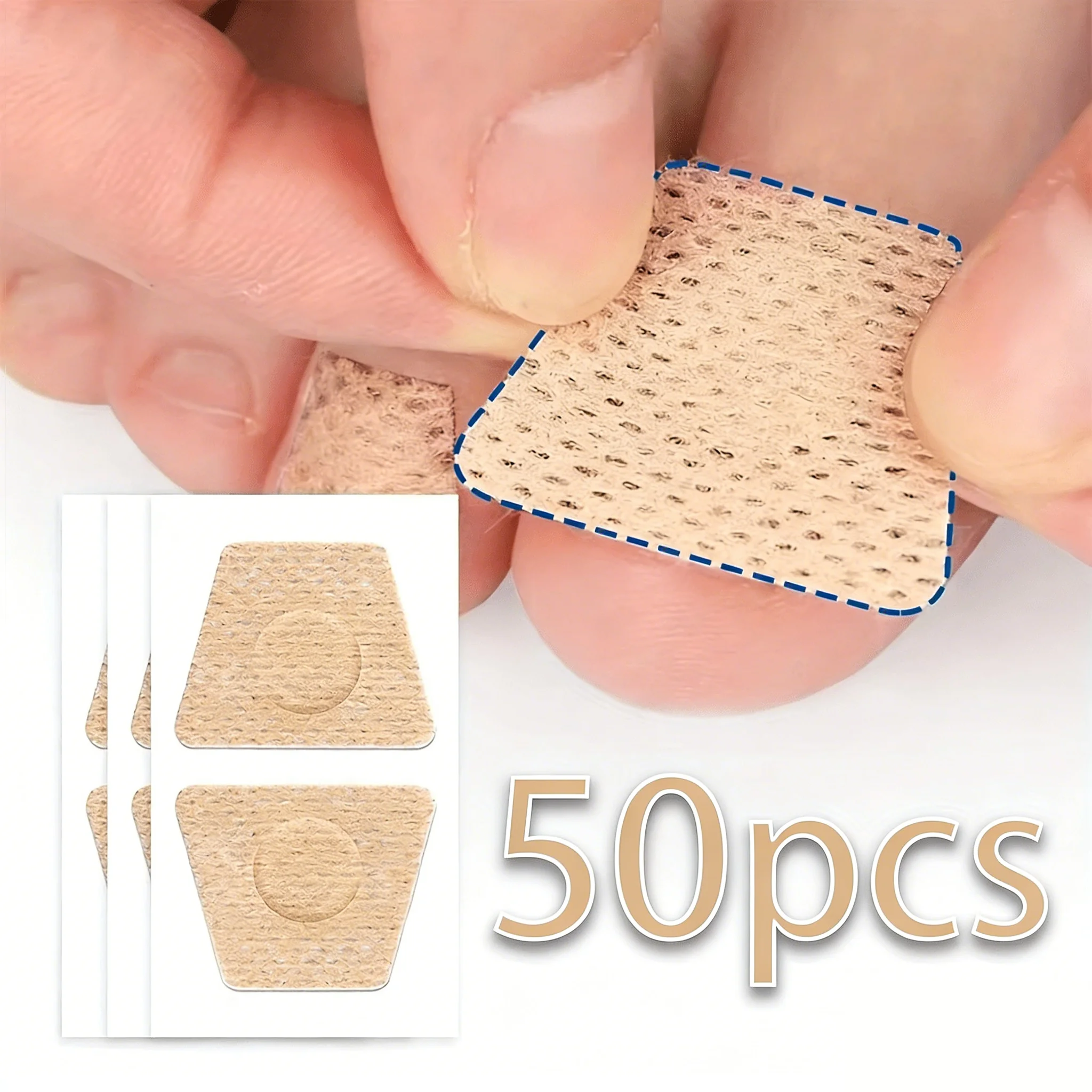 50Pcs Toenail Fungus Patch Waterproof Nail Repair Patches Nail Ingrown Correction Sticker Discolored Damaged Nail Foot Care Too