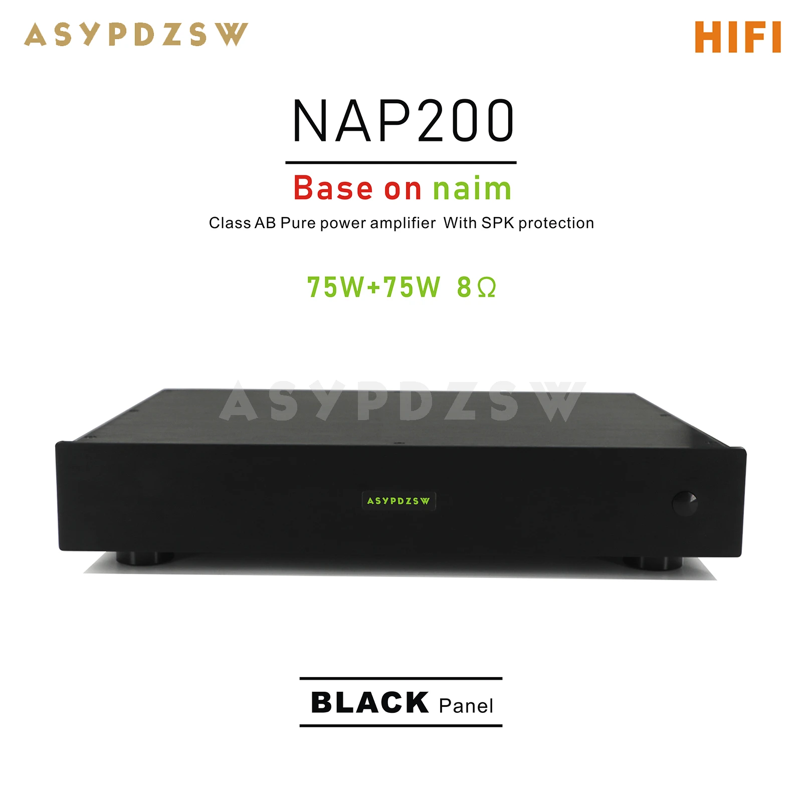 

Class AB HIFI NAP200 Power amplifier Base on UK NAIM With SPK protection 75W+75W 8R