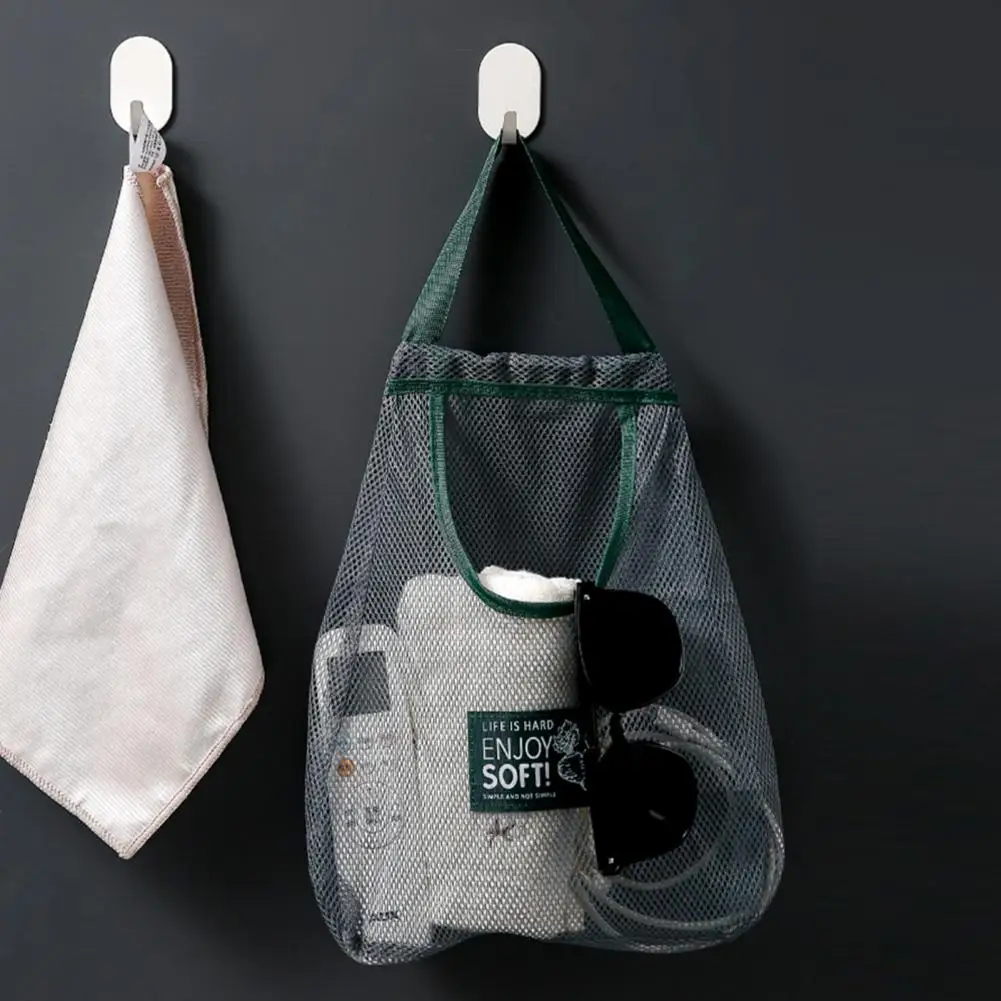 

Hanging Bag Storage Pouch Capacity Hanging Mesh Bag for Fruit Vegetables Strong Load-bearing Storage Net for Ginger Garlic