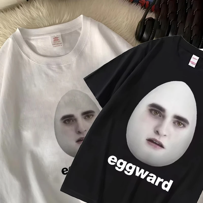 

Oversized Funny Meme T-Shirt Edward Cullen Parody Humor Casual Short Sleeve Top for Men And Women