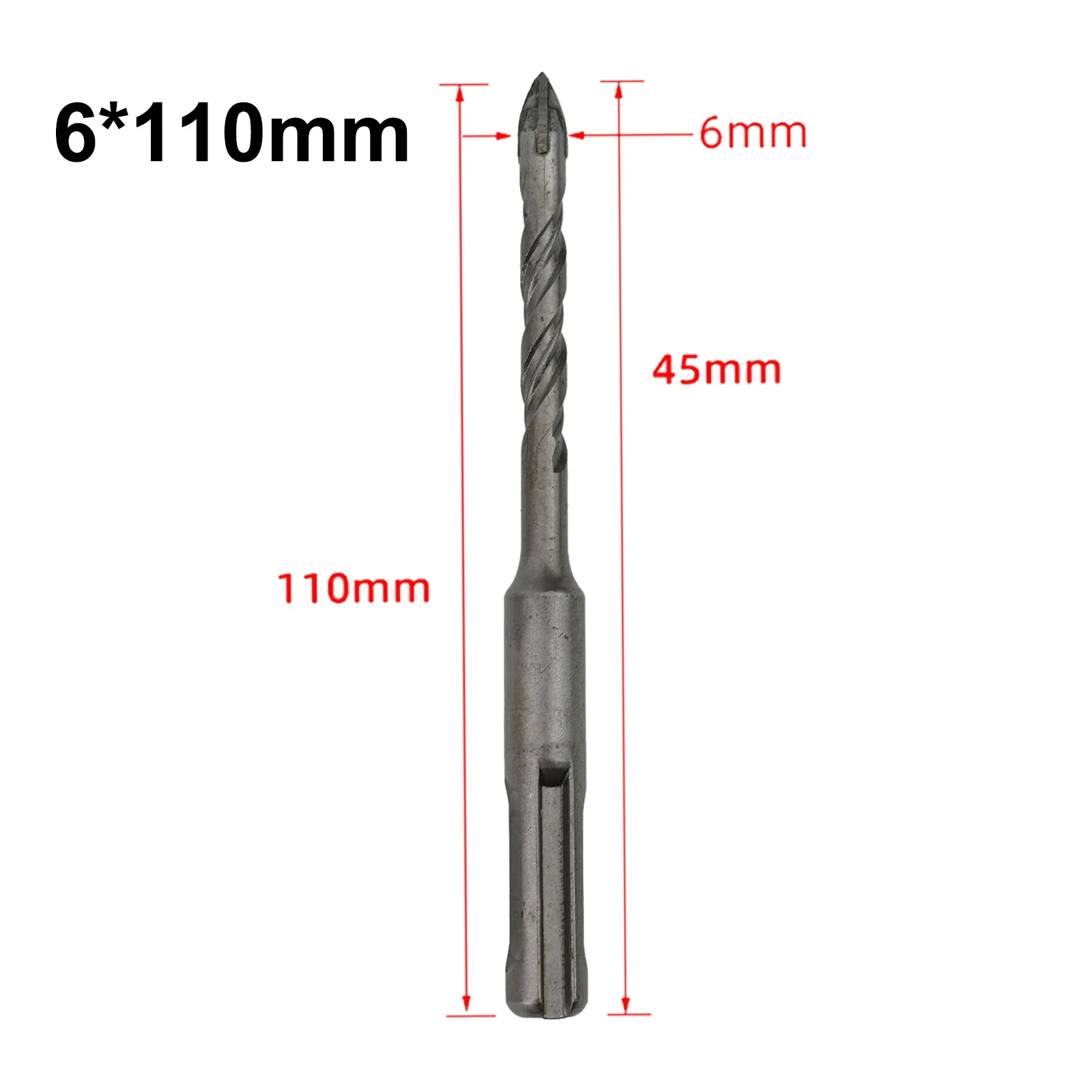 Mata bor ubin porselen, 5 buah Set mata bor pegangan untuk keramik granit ubin batu kayu plastik onkret Dinding