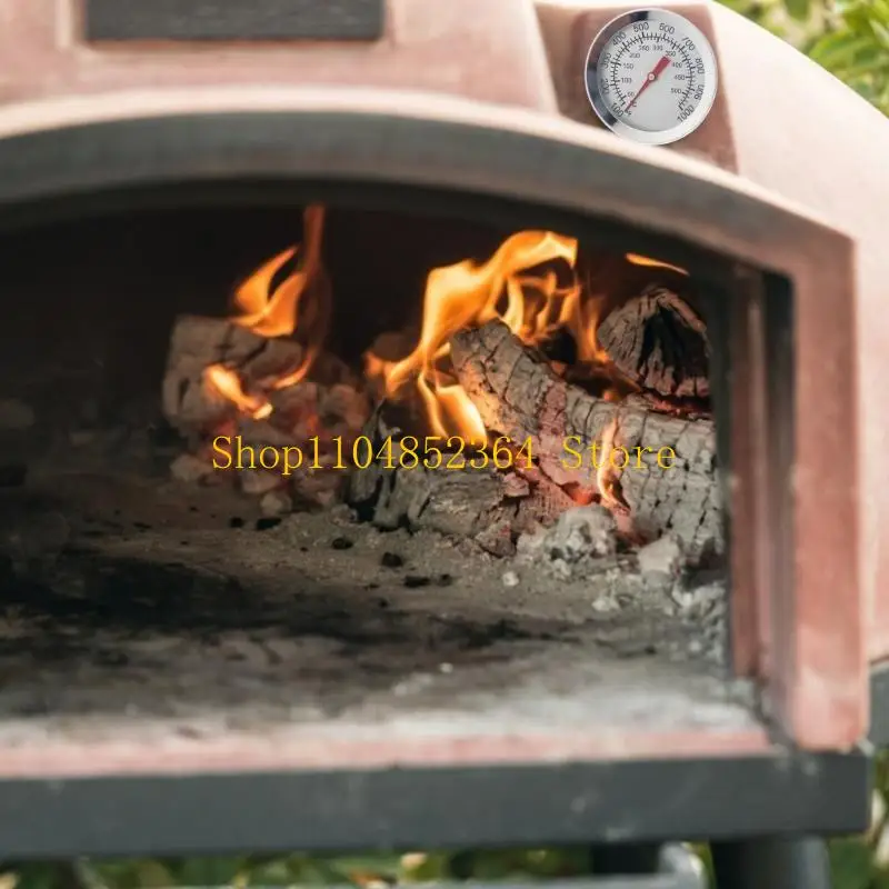652F BBQ Hotometers مقاييس الشواية الفحم Pit Pit Smoker Temp Gauges Grill Hotometers Steel Temp Mesurement Tool
