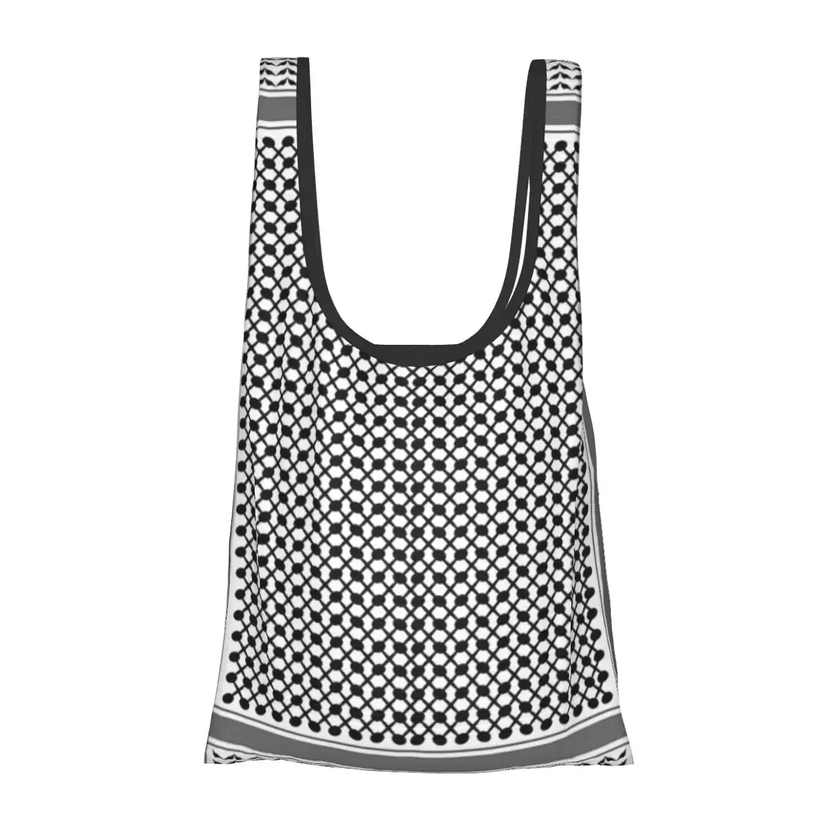 The Modern Great Keffiyeh Portable Tote Shopping Bags Reusable Shopper Bag Groceries Handbag Shoulder Bag