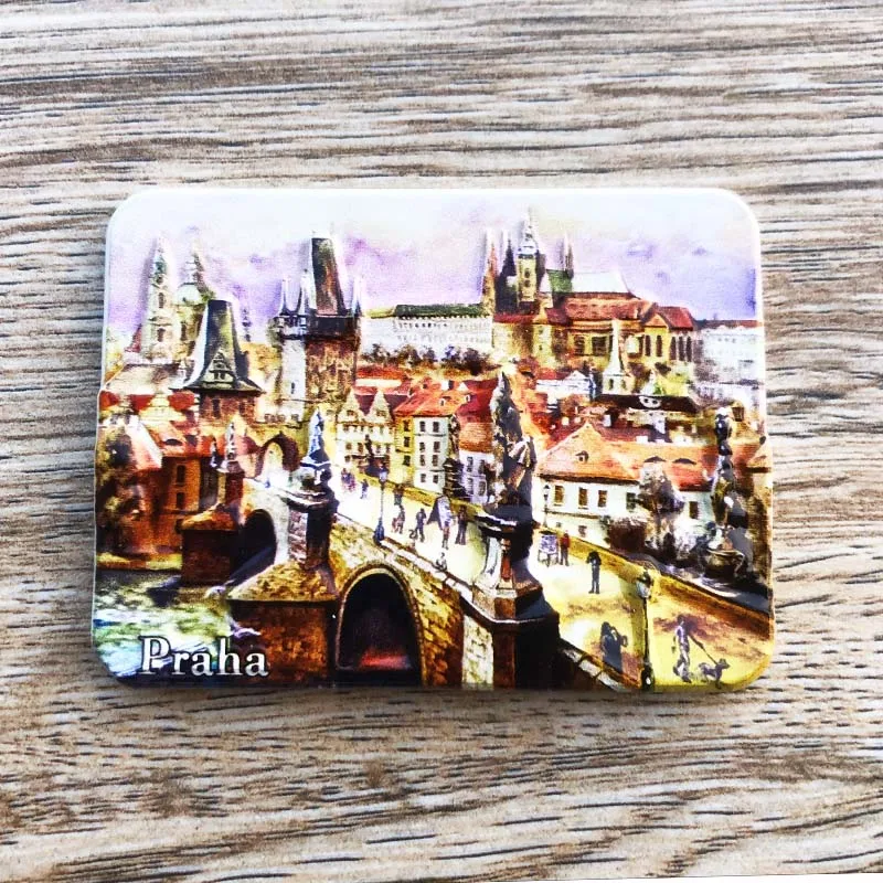 

praha Creative,Travel,Commemorate,Crafts,3D,Ornaments,Magnetism,Resin Material,Refrigerator Stickers