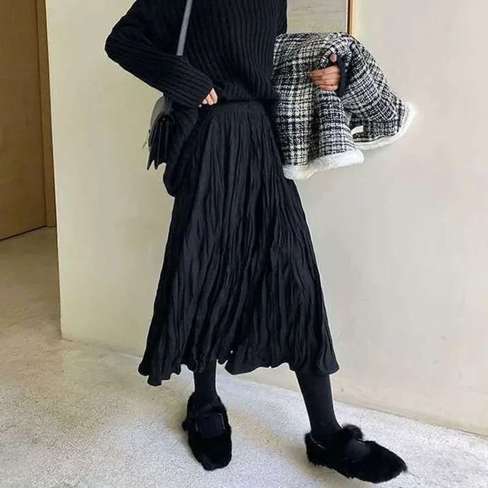 

Casual Skirt Mid-length Skirt Casual Outing Casual Style Commuting Wear Daily Wear Four Seasons Wear High Waist