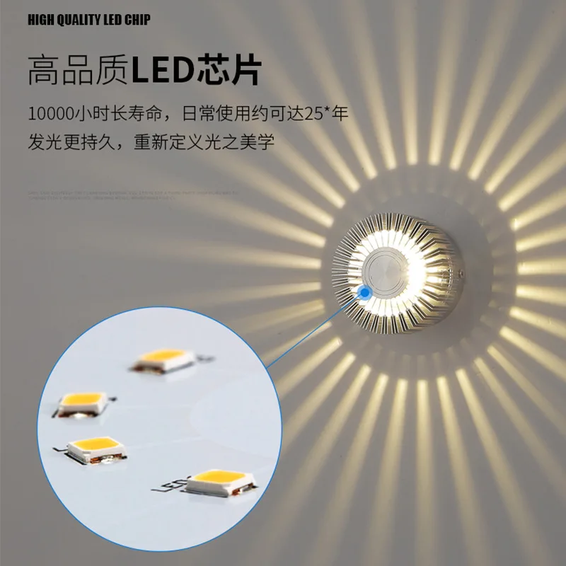 

Creative LED Aisle Wall Lamps Aluminum Sunflower Corridor Bar KTV Background Wall Decoration RGB Atmosphere Light Discount Hot