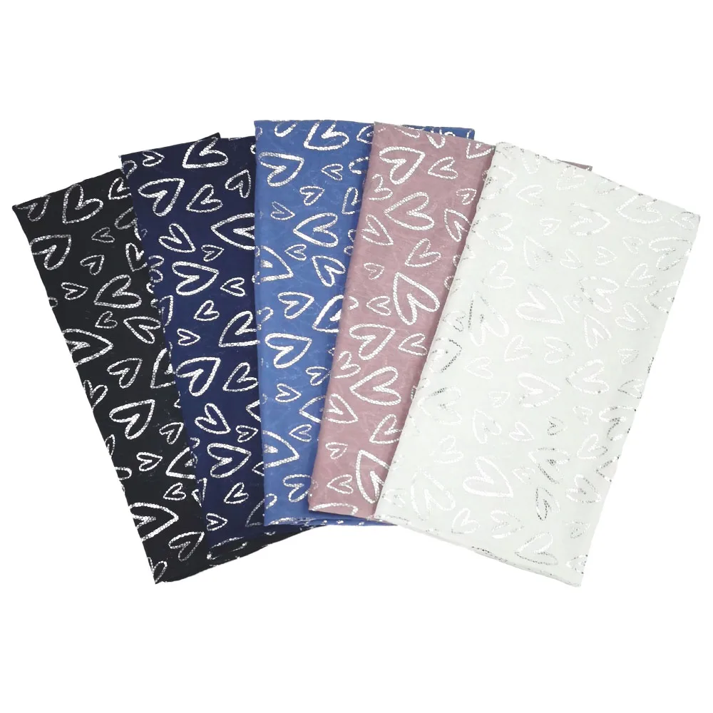 

Shining Leopard Print Heart-Shaped Silver Printed Scarf Versatile And Lightweight Headscarf Women'S Fashionable Shawl