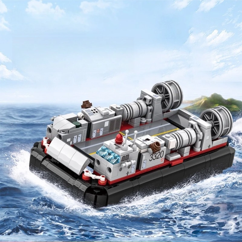 

SEMBO Air Cushion Landing Craft Building Blocks Creative Hand-assembled Collection Model Educational Trendy Toys Ornaments Gifts