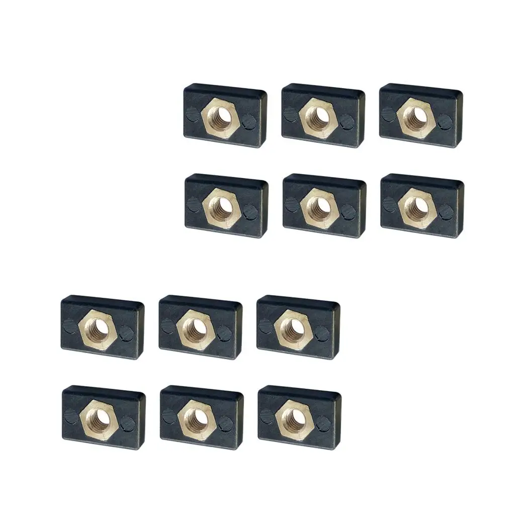 Kayak Marine Fasteners M6 Rail Mount Nut Nylon Copper Kit for Boat Hardware Canoe Fitting DIY - view 3