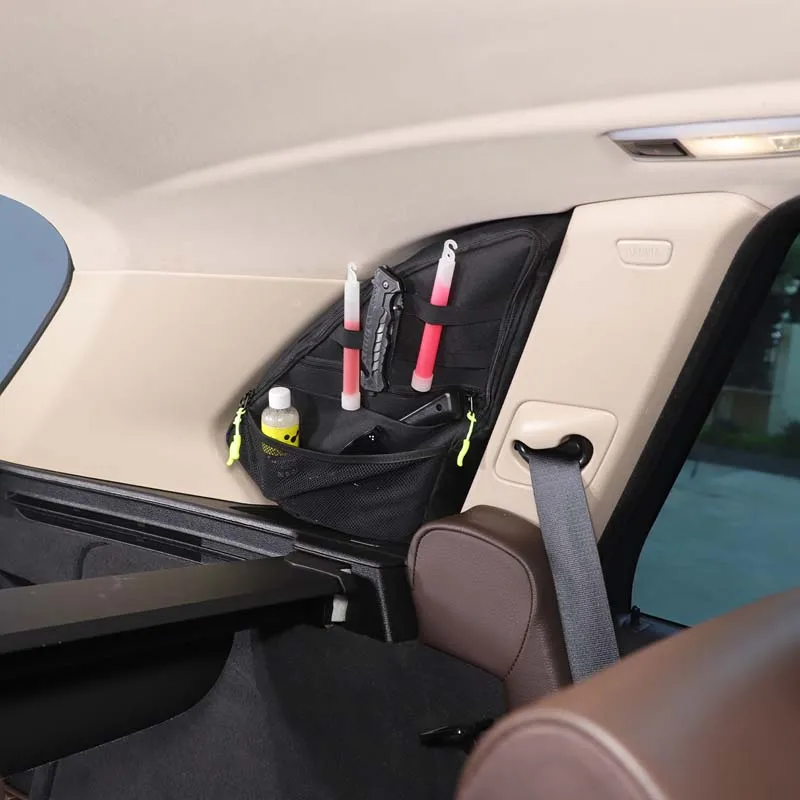 

For 2014-2018 BMW X5 trunk side window bag Car trunk side window hanging bag Storage bag Suction cup fixed model 1pcs