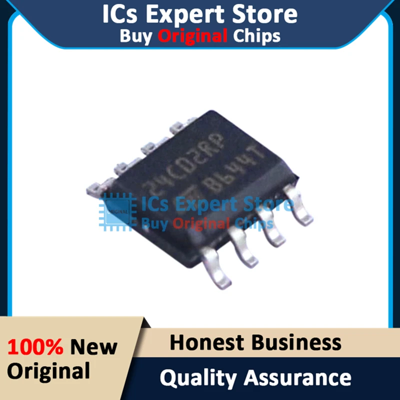 10PCS/LOT Original IC Chips M24C02-RMN6TP EEPROM Chip M24C02-RMN6TP 24C02RP SOIC-8_150mil