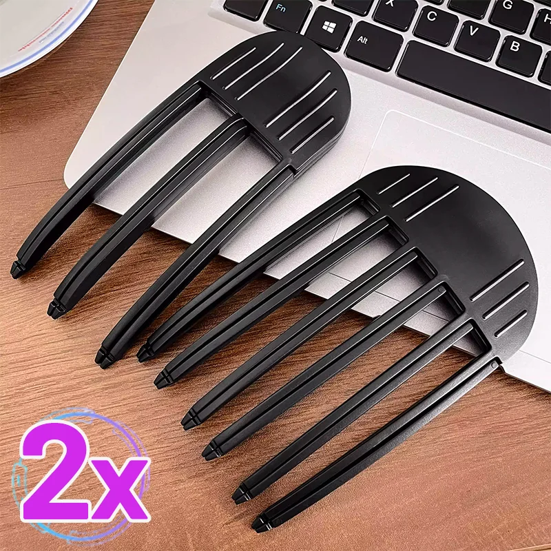 1/2Pcs Simple Fluffy Hair Roots Clips Women Men Simple Portable High Vertex Hair Curler Black Trendy Volume Wind Sculpting Comb