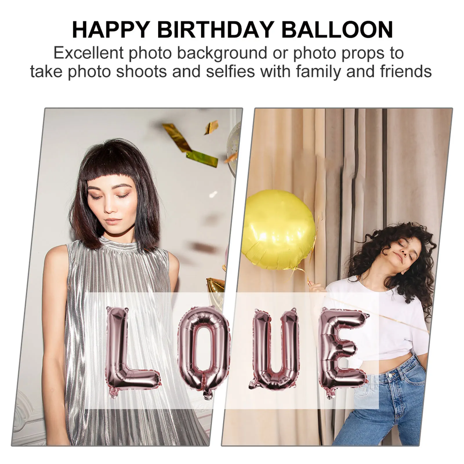 

Happy Birthday Balloon Set LED Letter Number Aluminium Film Decorative Party Balloons Kids Banquet Beautiful Color