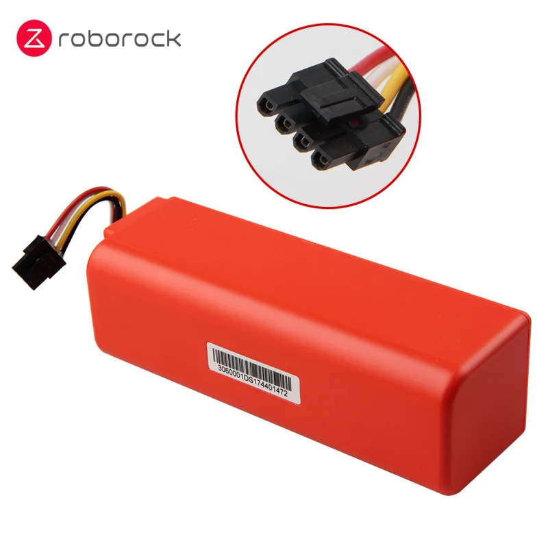 Roborock-Robot Aspirateur, Batterie Ion Eddie, Pure Dock, S50, S51, S55, S5 Max, S5MAX, S6MAXV, S7, S75, E4, E5, E6, 5200mAh, Original