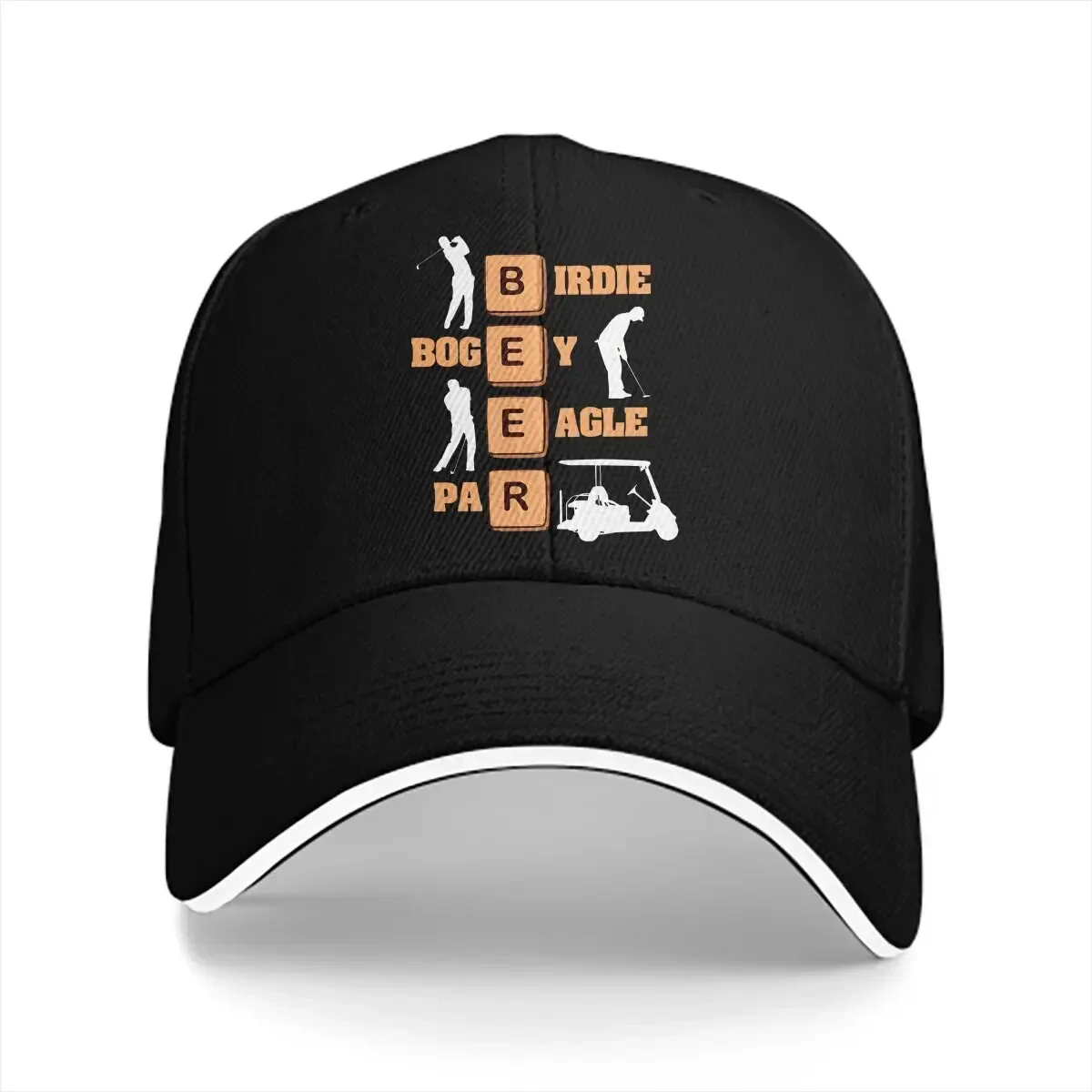 Birdie Bogey Eagle Par Beer Ball Baseball Caps Peaked Cap Masters Tournament Sun Shade Hats for Men Women