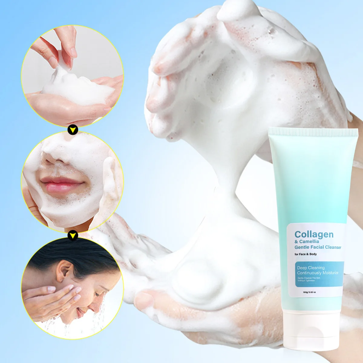 100ml Hot Selling Cleansing Milk Collagen Cleansing Milk Deep Cleansing Oil Repairing Cleansing Milk Moisturizing And Whitening
