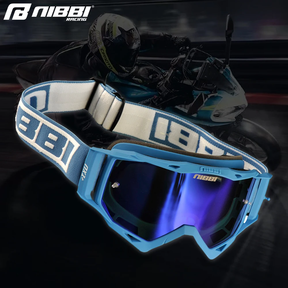 NIBBI Motorcycle Goggles Outdoor Glasses Motocross UV Protection Anti Fog Sunglasses For Men And Women Dirt Bike ATV Accessories