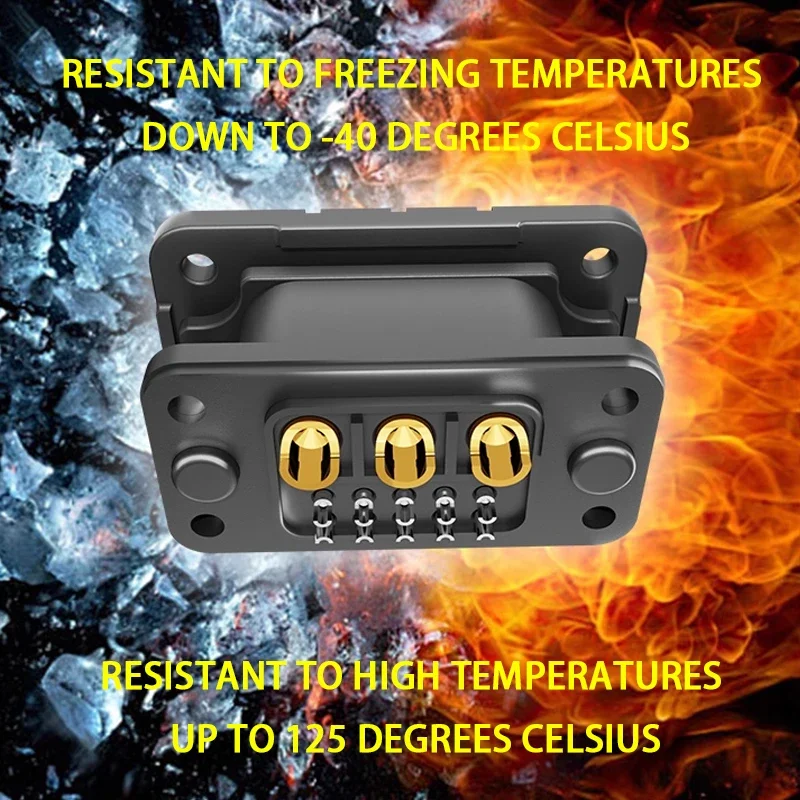 3+10P Floating Energy Storage Stacking Connector 220V Waterproof High Current Pure Copper Plug and Socket 50A-70A Terminal Block