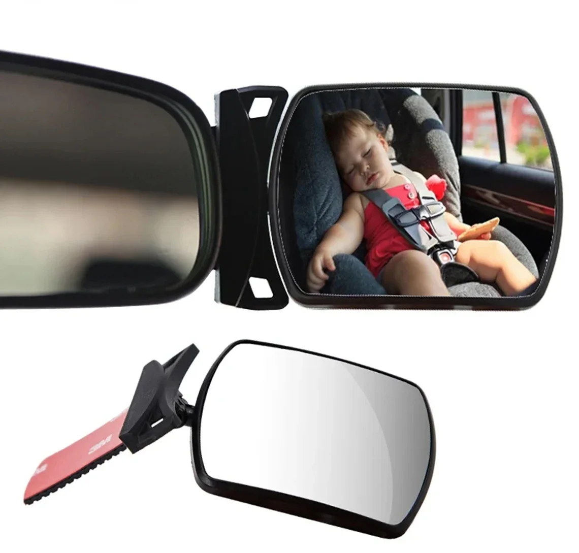 1PCS Mini Safety Car Back Seat Baby View Mirror Adjustable Baby Rear Convex Mirror Car Baby Kids Monitor Rearview Mirror