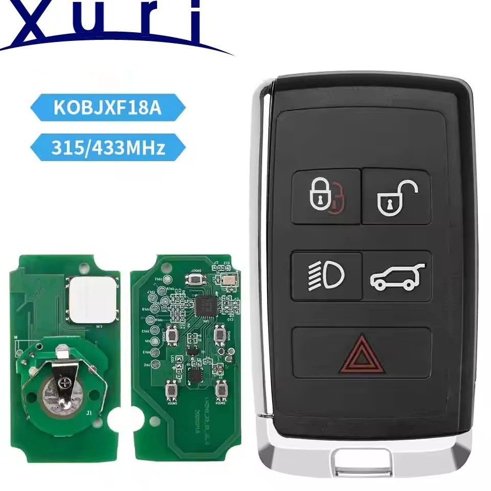 

Xuri KOBJXF18A 315MHz PEPSFOB 433MHz ID49 Promixity Samrt Car Remote Key For Land Rover Velar Range Discovery 2017-2020