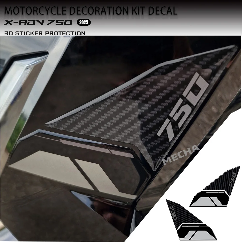 3D Resin Motorcycle Stickers Compatible with For Honda X-ADV 750 750 Edge Protection 2025