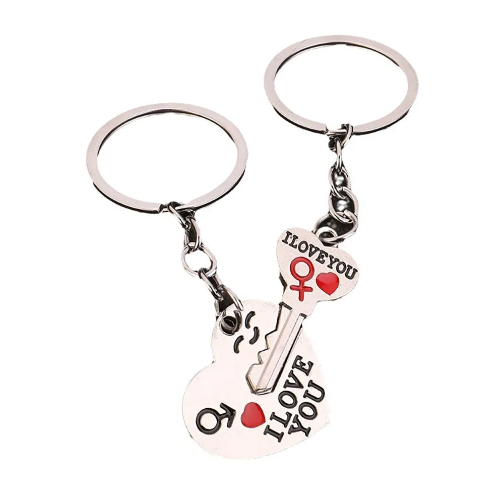 Kreativer Herz-Schlüsselanhänger Puzzle-Schlüsselring Modischer Schmuck für Freund und Freundin Valentinstag Liebes-Paar-Schmuck Romantische Geschenke für Verliebte – Detail 6